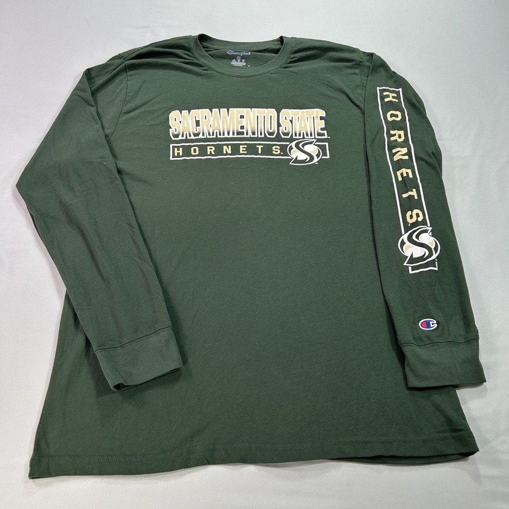 Sacramento State Hornets Shirt Mens 2XL NCAA Basketball Long Sleeve Champion